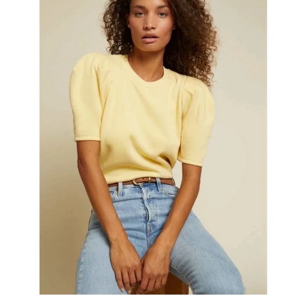 Nation LTD S Olivia Short Sleeve Sweatshirt Top